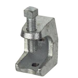3/8 in. Strut Channel Beam Clamp (Top Clamp) - Silver Electro-Galvanized