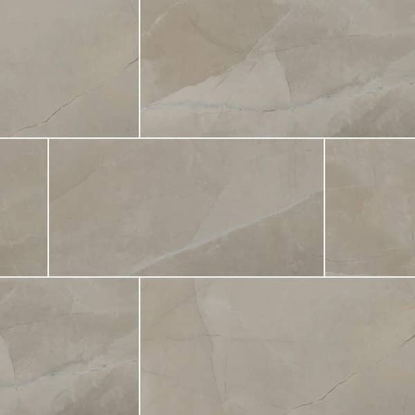 MSI Madison Galaxia 12 in. x 24 in. Polished Porcelain Stone Look Floor and Wall Tile (16 sq. ft./Case)