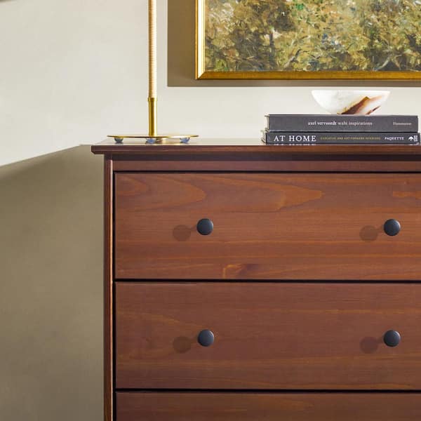 Walker Edison Furniture Company Classic Mid-Century Modern Walnut 4-Drawer  28.63 in. Framed Chest of Drawers HD9987 - The Home Depot