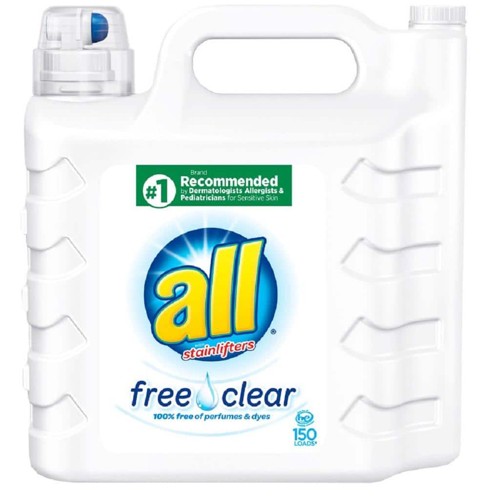 All Liquid Laundry Detergent Free Clear For Sensitive Skin 141 Ounce