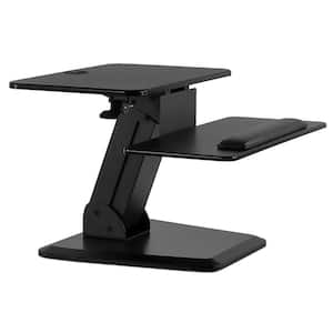 23.5 in. Black Standing Desk Converter with Gas Spring Arms