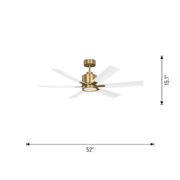 Generation Lighting Flera 52 in. Smart Matte White Downrod Mount