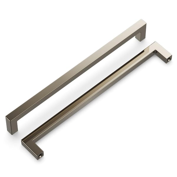 HICKORY HARDWARE Skylight Collection 8-13/16 in. Modern Polished Nickel Bar Pull Handle for Kitchen, Bathroom, Furniture (1-Pack)