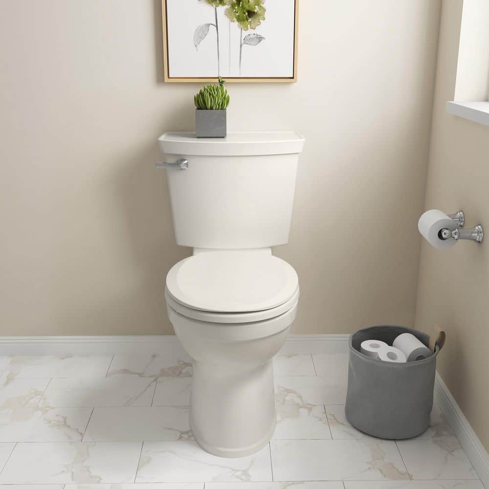 Linen Slow-Close Round Toilet Seat with Easy Lift-Off