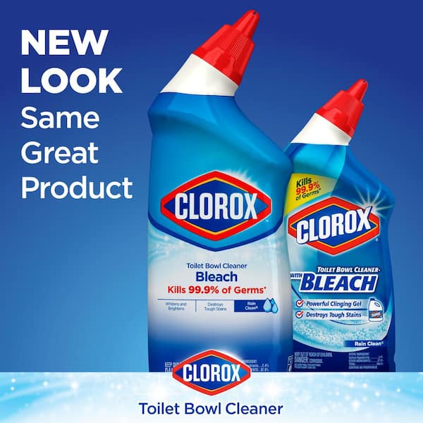 Clorox 24 oz. Rain Clean Toilet Bowl Cleaner with Bleach (12-Pack), Blue