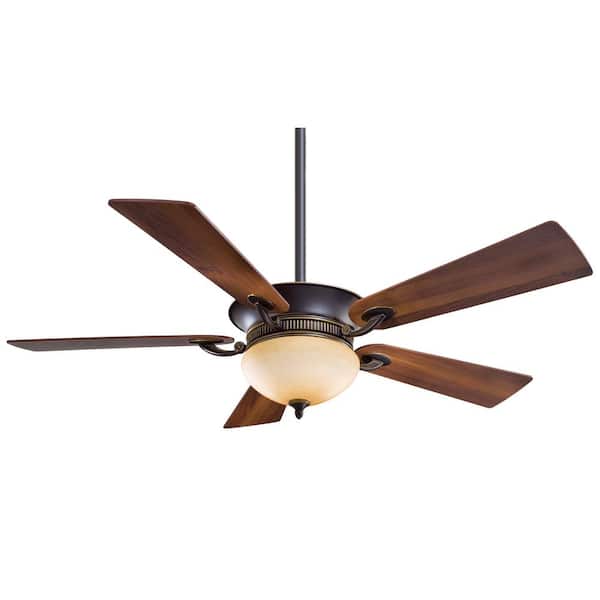MINKA-AIRE Delano 52 in. Integrated LED Indoor Dark Restoration Bronze Ceiling Fan with Light and Wall Control