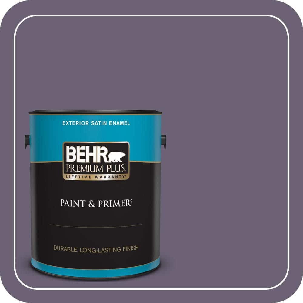 1 gal. #ICC-109 Iris Petal Satin Enamel Exterior Paint & Primer price history on PriceWatchPro