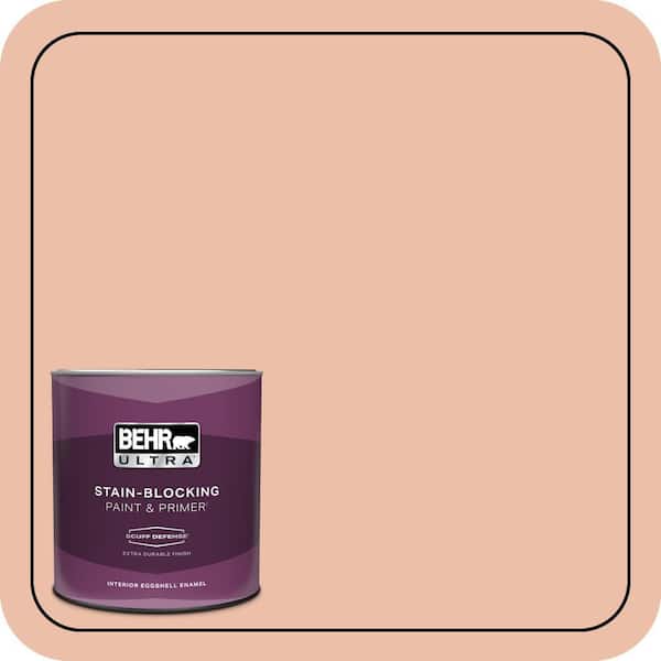 BEHR ULTRA 1 qt. #BIC-03 Veronese Peach Extra Durable Eggshell Enamel Interior Paint & Primer