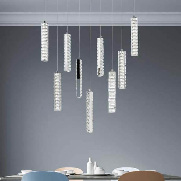 Celina LED Chandelier With Chrome Finish