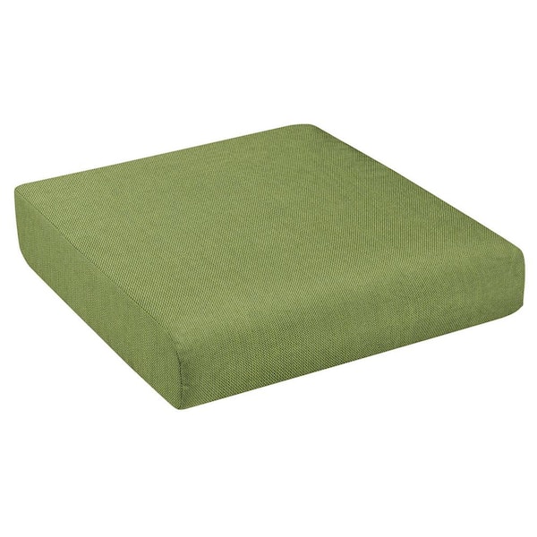 SORRA HOME Sunbrella Spectrum Cilantro Rectangle Outdoor Seat Cushion