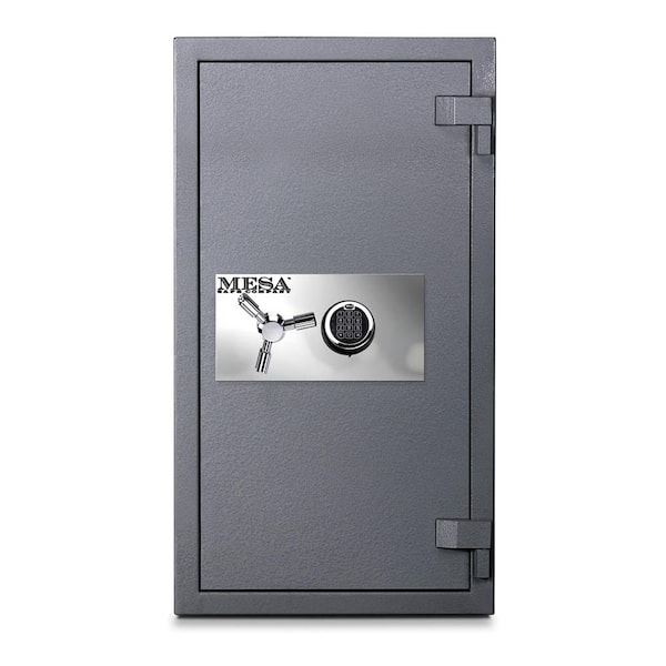 MESA 5.0 cu. ft. All Steel High Security Burglary Fire Safe with Electronic Lock, Silver