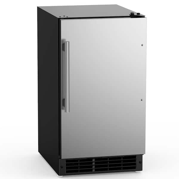 Outbid 15 in. 22 lbs. Built-In Ice Maker in Stainless Steel with Reversible Door, Crescent Ice