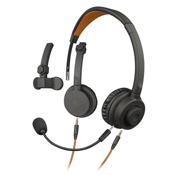 Tough Tested Wired Convertible Headset with Boom Mic and Gaming Connectors