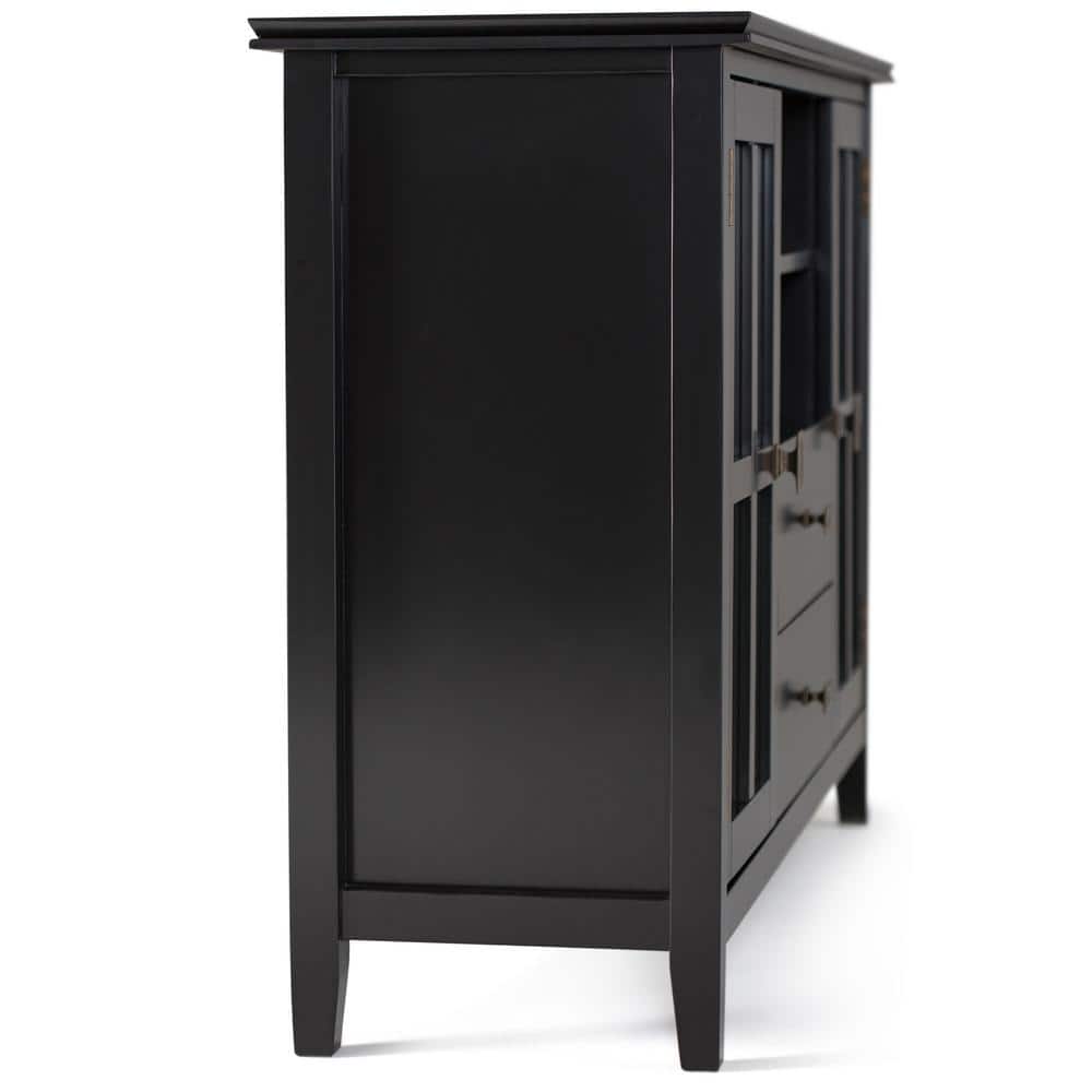 Artisan 53" Black Solid Wood Transitional TV Media Stand