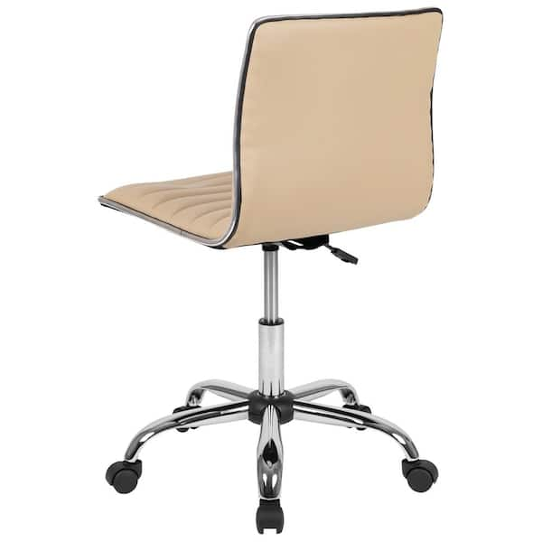 Carnegy Avenue Vinyl Swivel Office Chair in Tan CGA DS 270328 TA