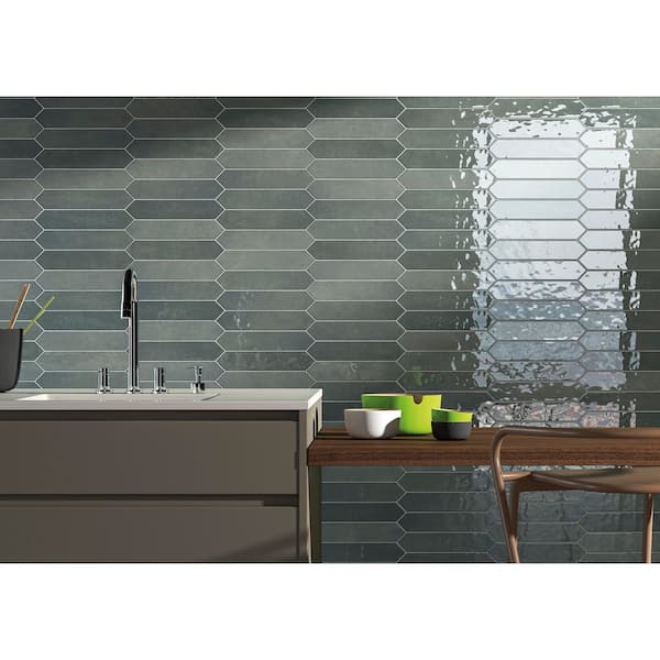MSI Lakeview Jade 2.5 in. x 13 in. Premium Porcelain Pickett Look