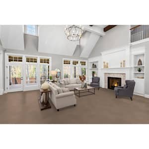 Added Value - Accent - Beige 24 oz. SD Polyester Texture Installed Carpet