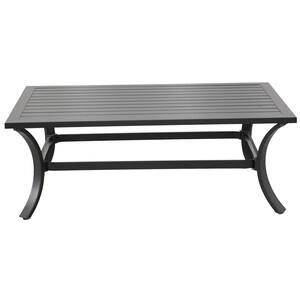 Black Aluminum Outdoor Dining Table