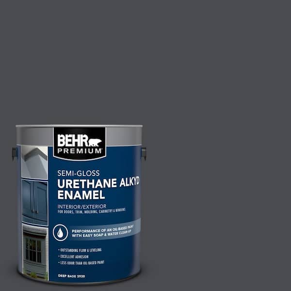 1 gal. #N500-7 Night Club Urethane Alkyd Semi-Gloss Enamel Interior/Exterior Paint