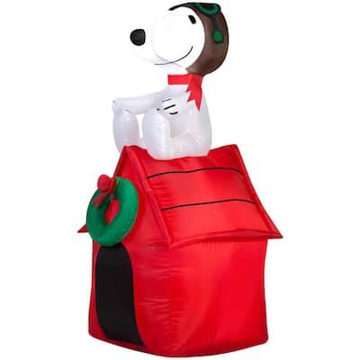 2 ft. W x 3.5 ft. H Inflatable Snoopy on Dog House