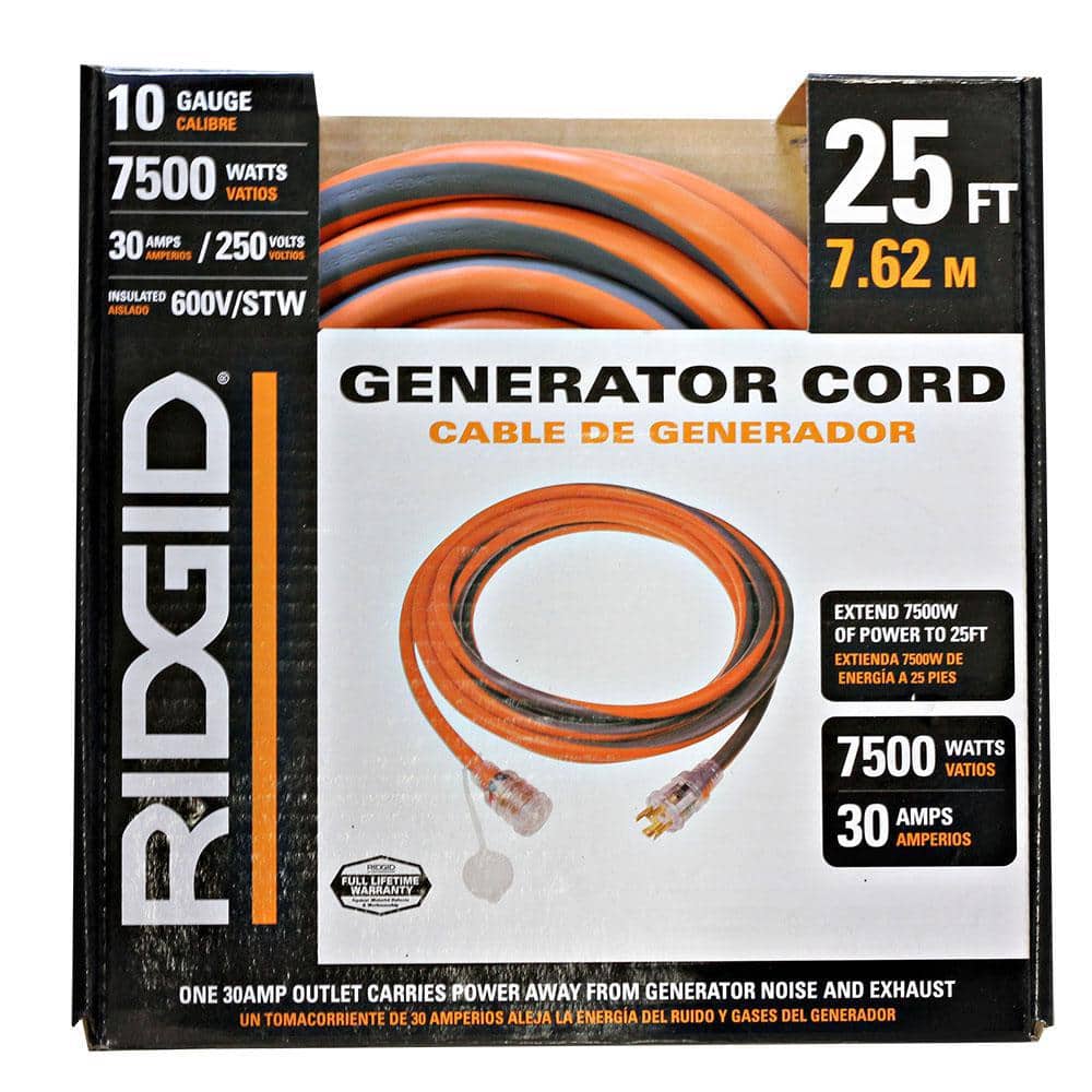 New Two Ridgid Extension Cords 100 Foot 12 Gauge 15 Amp