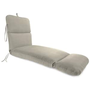 74 in. L x 22 in. W x 5 in. T Outdoor Chaise Lounge Cushion in Sunbrella Spectrum Dove