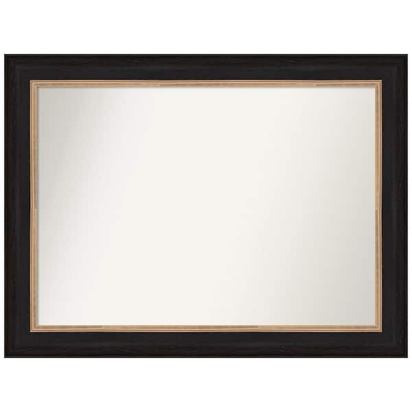 Amanti Art Vogue Black 44.5 in. W x 33.5 in. H Non-Beveled Bathroom Wall Mirror in Black