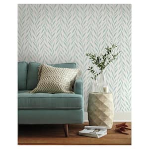 Willow Blue Paper Peel & Stick Repositionable Wallpaper Roll (Covers 34 Sq. Ft.)