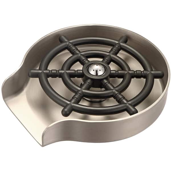 Fully Metal Glass Rinser in PVD Brushed Nickel