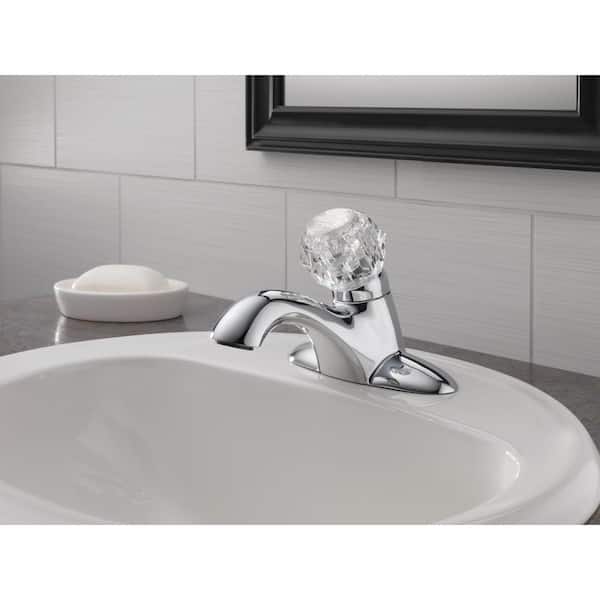 Classic 4 in. Centerset Single-Handle Bathroom Faucet in Chrome