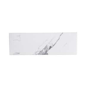 Spring Park White 4 in. x 12 in. Matte Porcelain Wall and Floor Tile (13.56 sq. ft./Case)