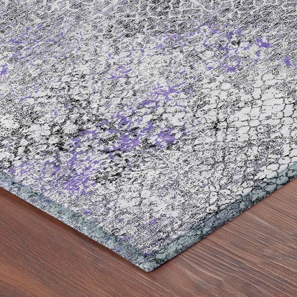 Chantille Machine Washable Indoor/Outdoor Abstract ACN2743 Purple 10 ft. x 14 ft. Area Rug