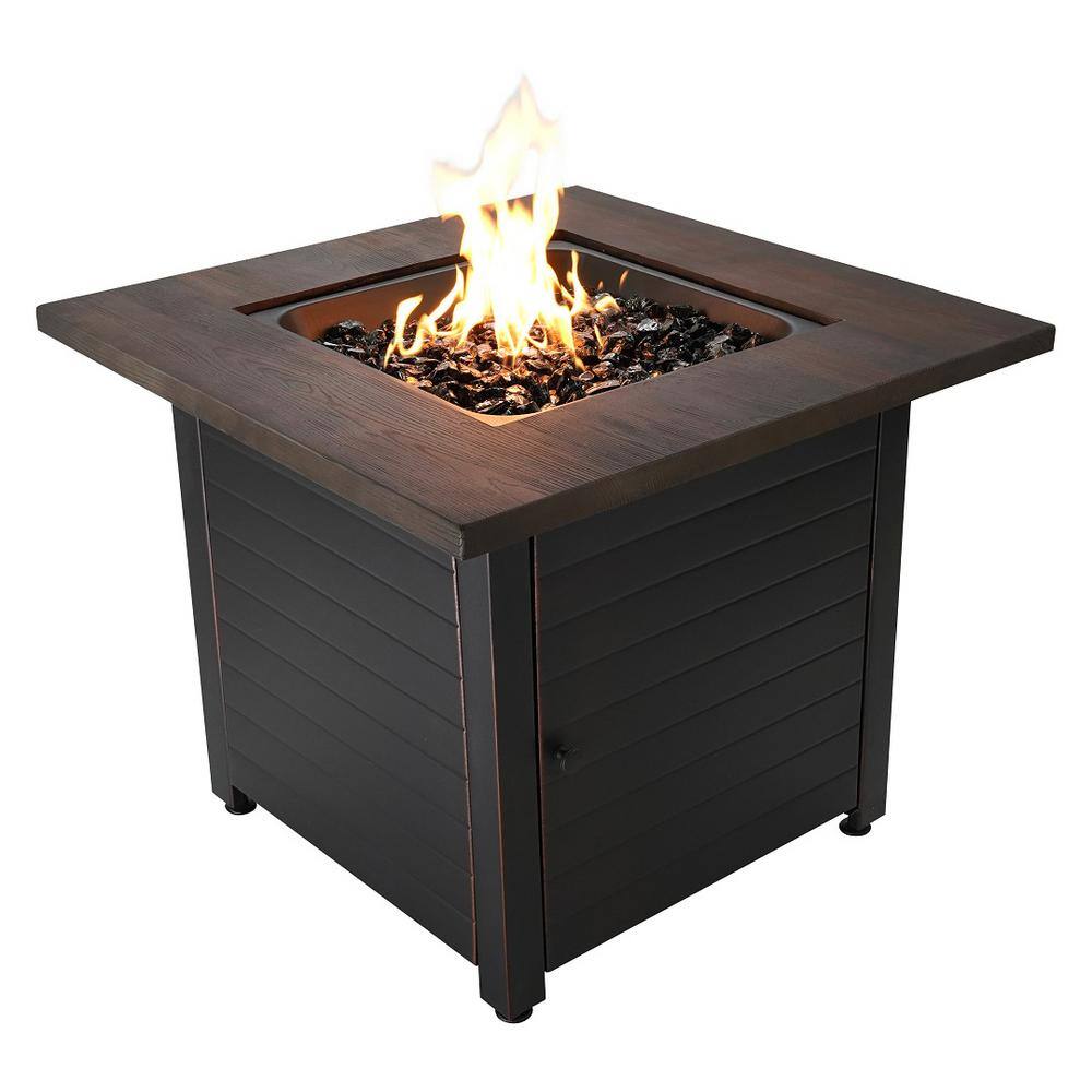 Endless Summer 30 in. W x 24 in. H Outdoor Square Steel Frame LP Gas ...