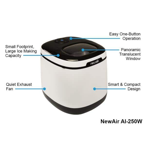 NewAir Portable 50 lb. of Ice a Day Countertop Ice Maker BPA Free