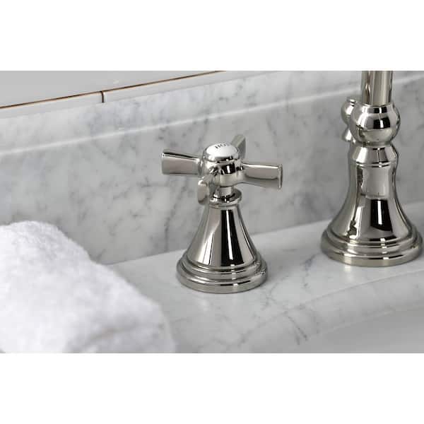 Millennium 8 in. Widespread 2-Handle Bathroom Faucet in Polished Nickel