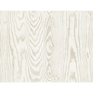 60.75 sq. ft. Scandi Wood Kyoto Faux Woodgrain Stringcloth Paper Unpasted Wallpaper Roll