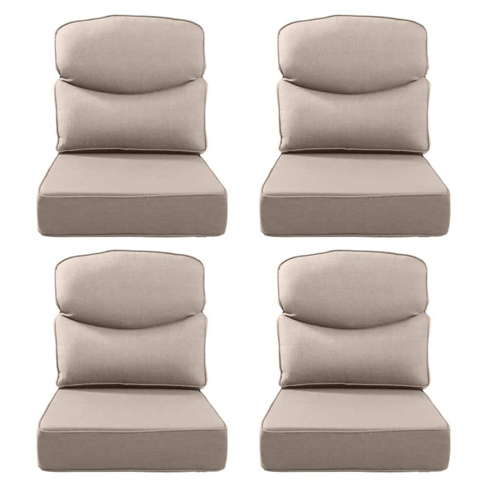 Sunsmile 24in. W x 24in. D x 6in. Thick 8-Piece Deep Seating Outdoor Lounge Chair Olefin Cushion, Beige price history on PriceWatchPro