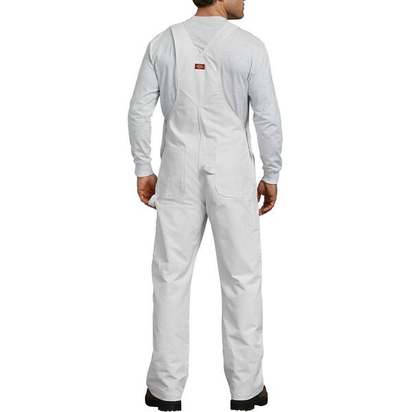 Dickies Men's White Painter's Bib Overall 8953WH4034 - The Home Depot