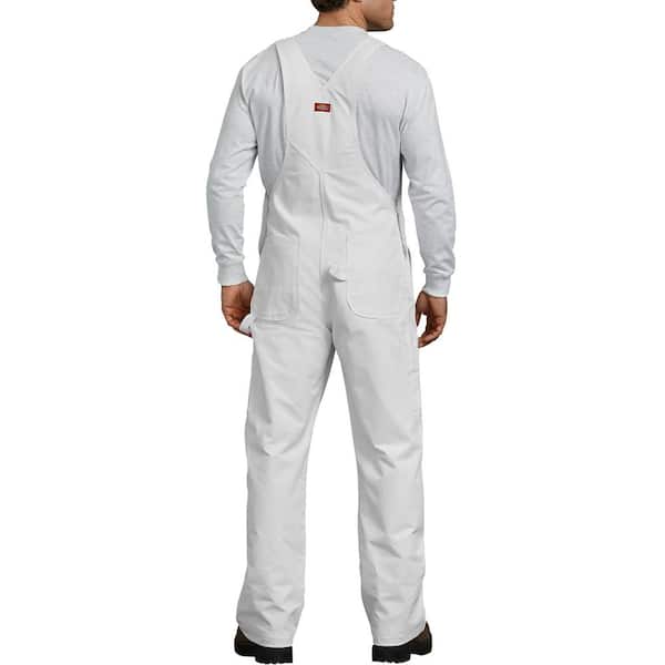 Dickies Men's White Painter's Bib Overall 8953WH4232 - The Home Depot