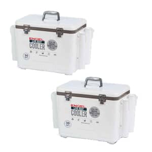 Engel 19 qt. Fishing Rod Holder Insulated Cooler Case, Tan (2-Pack 