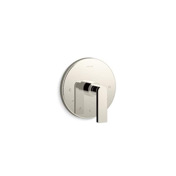 KOHLER Composed Mastershower Temperature Control Valve Trim With Lever Handle in Vibrant Polished Nickel