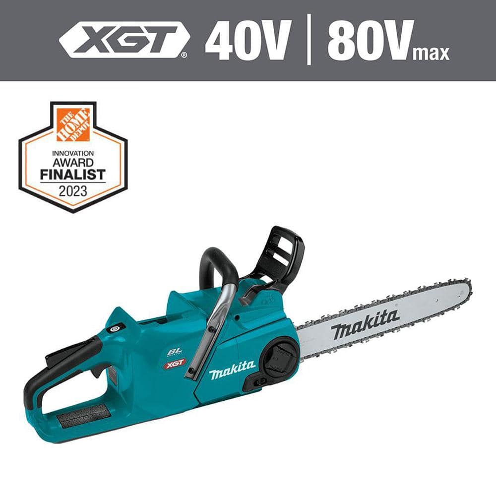 Makita XGT 18 in. 40V max Brushless Electric Battery Chainsaw (Tool Only)  GCU06Z - The Home Depot