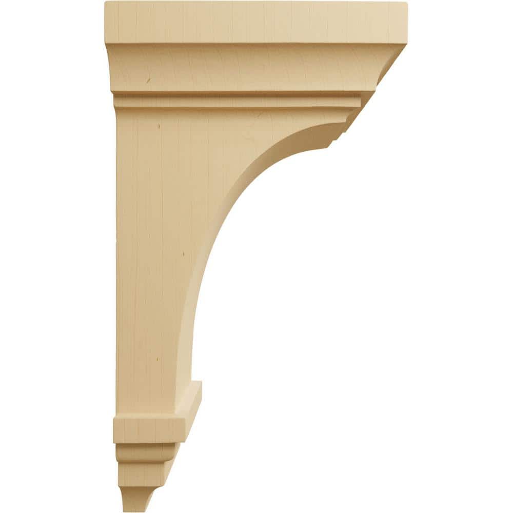 Alder Hand-Carved 14" Wood Corbel