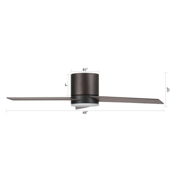 matrix decor 8 in. Indoor Walnut Wall Mount Ceiling Fan MD-F6103110V - The  Home Depot