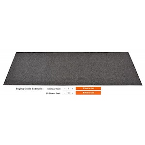 Tough Grey 26 in. W x Your Choice Length Custom Size Runner Rugs