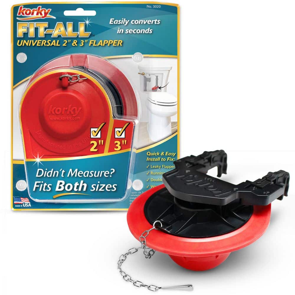 Korky Fit-All Universal 2 in. and 3 in. Premium Toilet Flapper