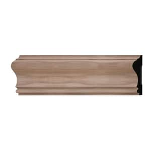 WM390 0.69 in. D x 2.63 in. W x 6 in. L Wood (Walnut) Chair Rail Sample