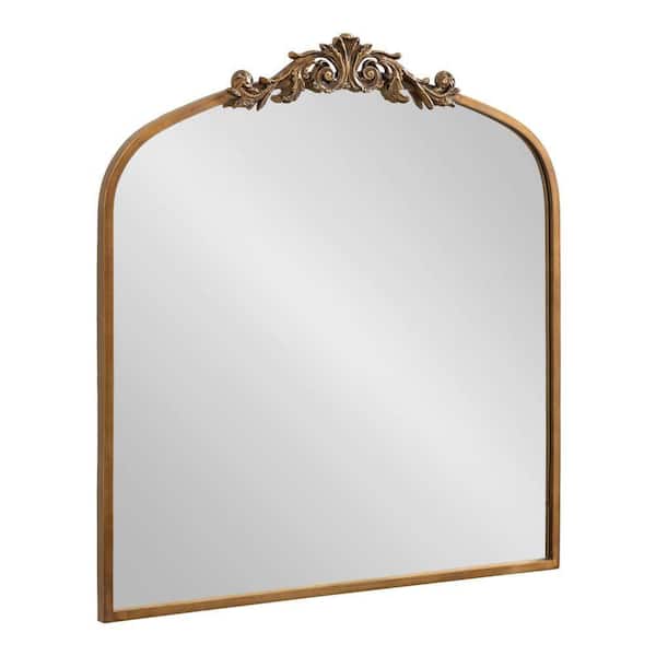 Aren dahl 28.00 in. W x 30.00 in. H Gold Arch Traditional Framed Decorative Wall Mirror