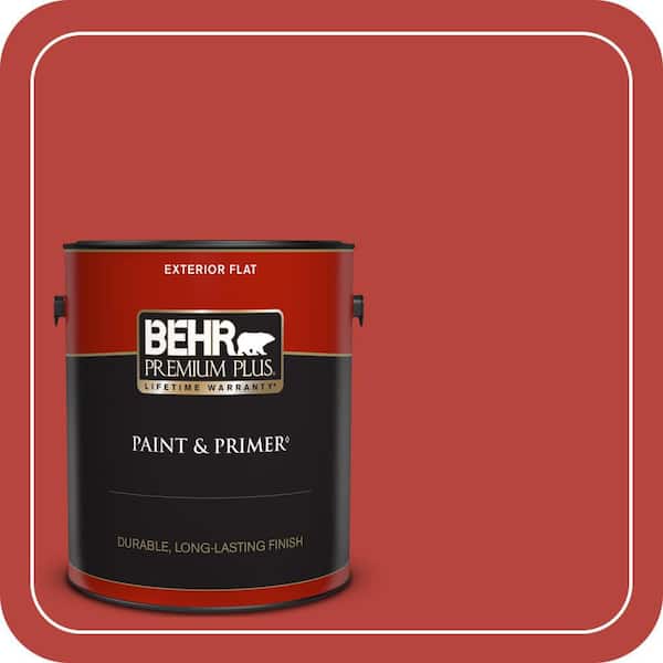 BEHR PREMIUM PLUS 1 gal. #P160-7 Stiletto Love Flat Exterior Paint & Primer