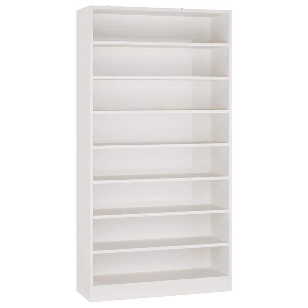 Lauren 8-Tier Large Wood Shoe Storage Cabinet with 6 Adjustable Shelves, Tall Shoe Cabinet for 32-Pairs Shoes, White price history on PriceWatchPro